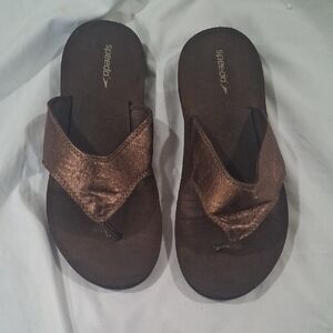Speedo Women's Metallic Brown Sandals Size 9